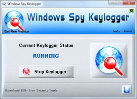 Главное окно шпиона Spytector Keylogger